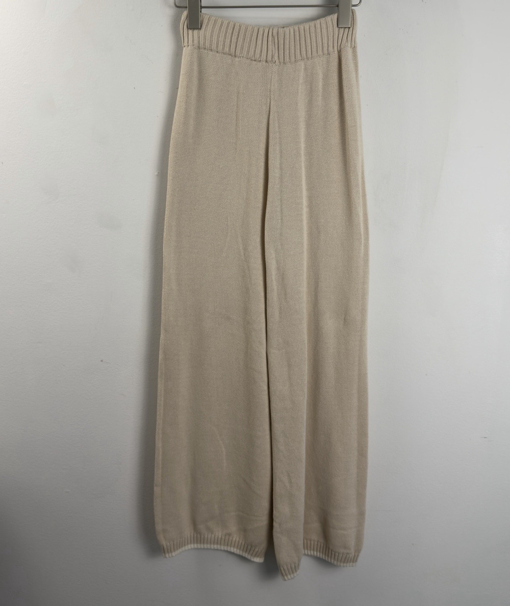 Sincerely Jules Women's Knit Pants From 2 Pieces Set in Cream Sz Small